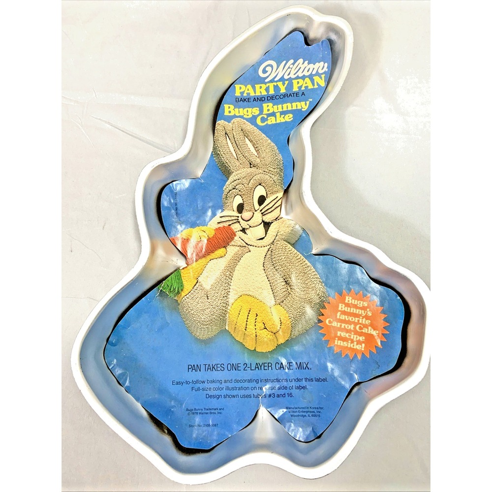 Wilton Bugs Bunny Cake Pan 1978 Vintage Looney Tunes 502-2150 w Insert